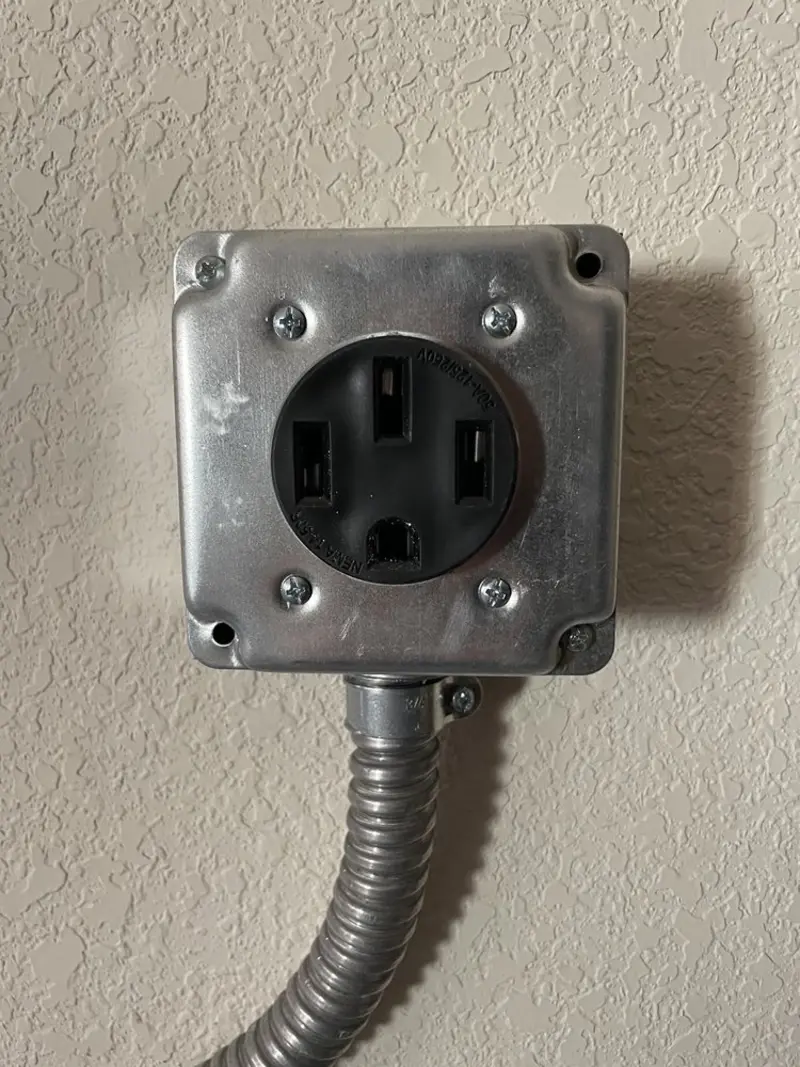 NEMA 14-50 outlet installed for Electrical Panel Upgrade in Grandville